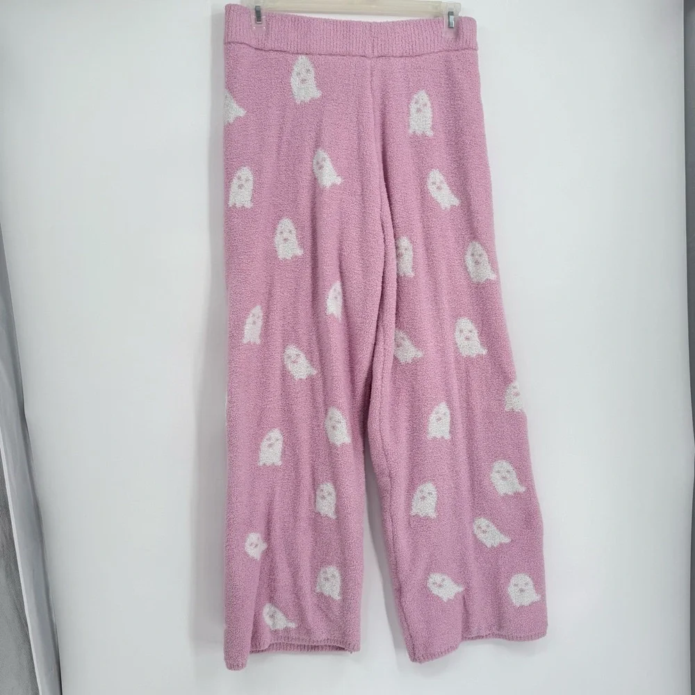 Cupcakes and Cashmere Pink Ghost Super Soft Pants Size XL Plush Lounge Pull on